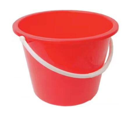 Red Plastic Water Bucket 10 l.