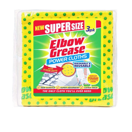 Power Cloths With Scrub Dots Elbow Grease 3 in 1