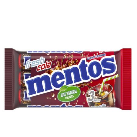 Chewy Fresh Cola Mentos 3 Rolls
