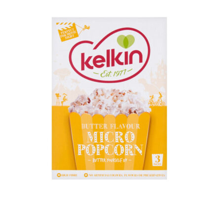 Microwave Butter Popcorn Kelkin 3x90 g.
