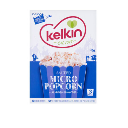 Microwave Salted Popcorn Kelkin 3x90 g.