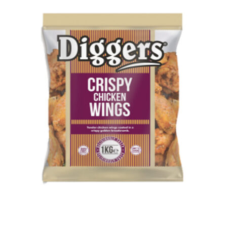 Crispy Chicken Wings Diggers 1 kg. /Frozen/Halal