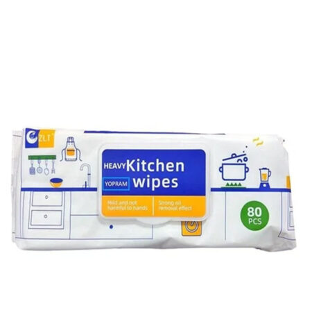 Kitchen Cleaning Wipes Extra large Lemon Easy Clean 80 pcs.