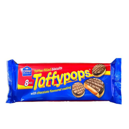 Biscuit Toffee Filled With Milk Chocolate Toffypops Lyons 98 g.