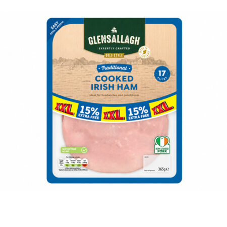 Cooked Irish Ham Glensallagh 15 Slices 320 g.