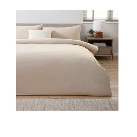 Single Duvet Set Soft Cream Cotton Night Zone 137x198 cm.