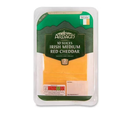 Irish Medium Red Cheddar Cheese 10 Sl. Rathdaragh 200 g.