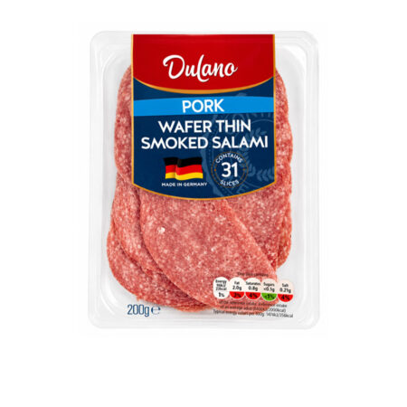 Pork Smoked Salami 33 Slices Dulano 200 g.