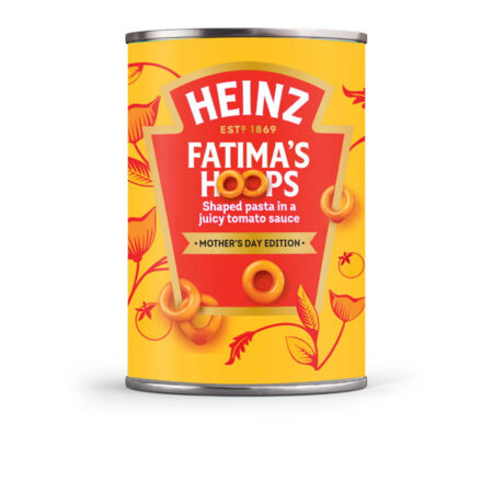 Shaped Pasta In Tomato Sauce Hoops Heinz 400 g.